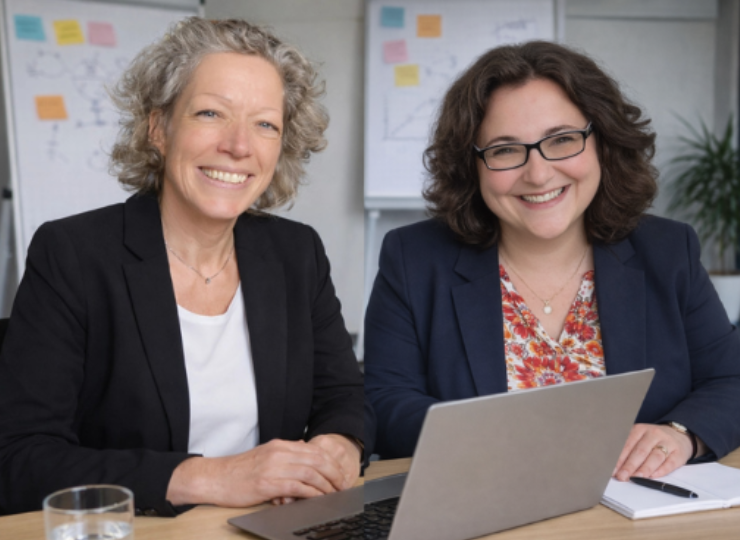 Katharina und Sonia - Büro